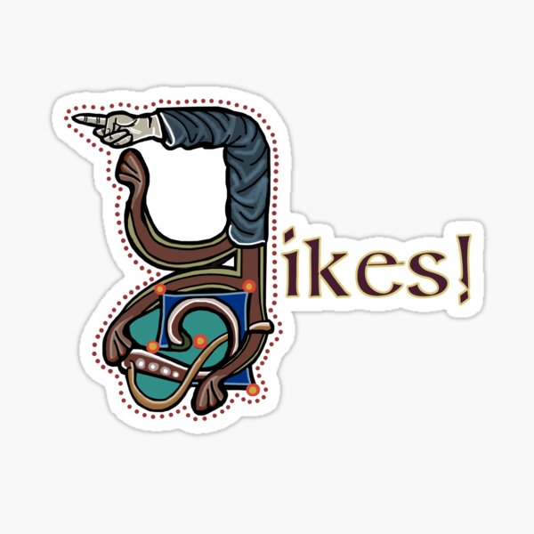 Yikes! W 14 C Maastricht Psalter Parody Sticker