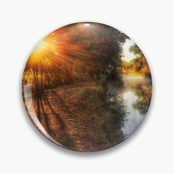 Item preview, Sunrise or Sunset over Canal with Barge designed and sold by KALEIDOSCOPE UK.