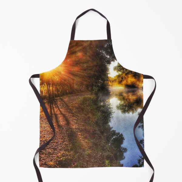 Item preview, Sunrise or Sunset over Canal with Barge designed and sold by KALEIDOSCOPE UK.