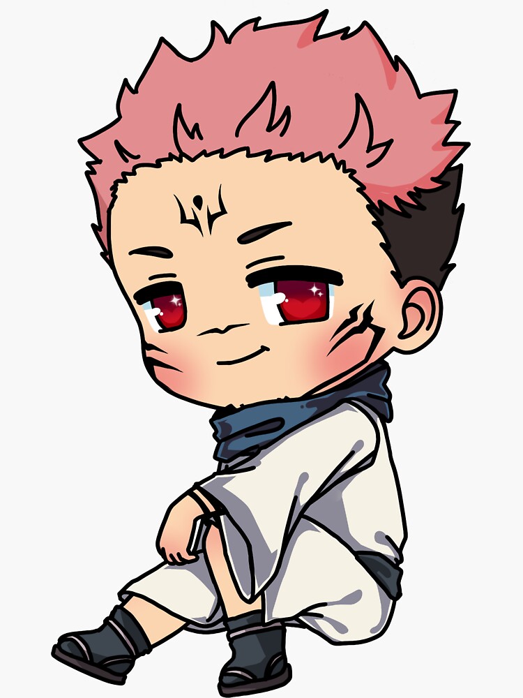 Sukuna Chibi Sticker For Sale By Gmiaoaoo Redbubble