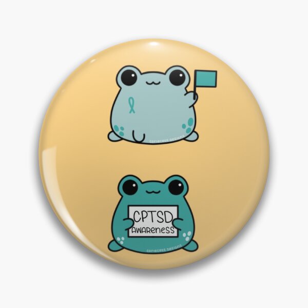 Item preview, CPTSD Awareness Frogs designed and sold by CorieCake.