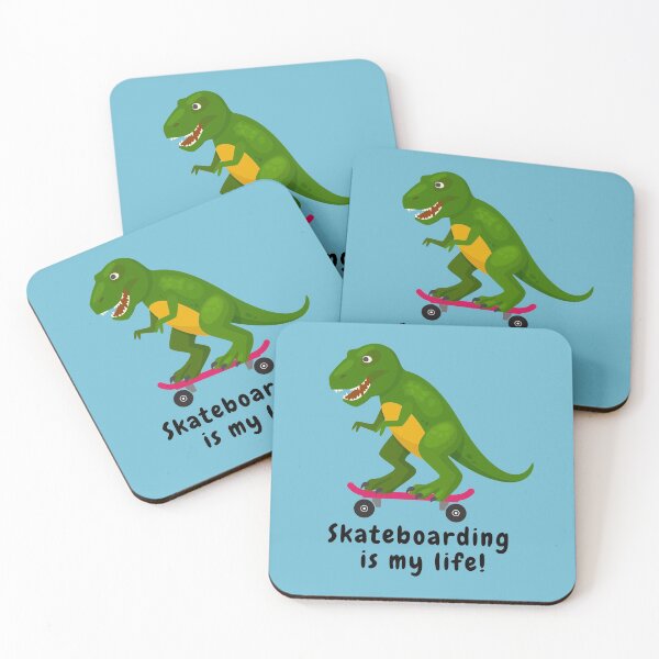 Item preview, Skateboarding is my life dino designed and sold by Linda La Guardia.