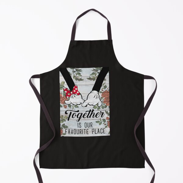 Item preview, Mickey Couple Together Is Our Favorite Place Flowers Poster designed and sold by MirekCibuka.