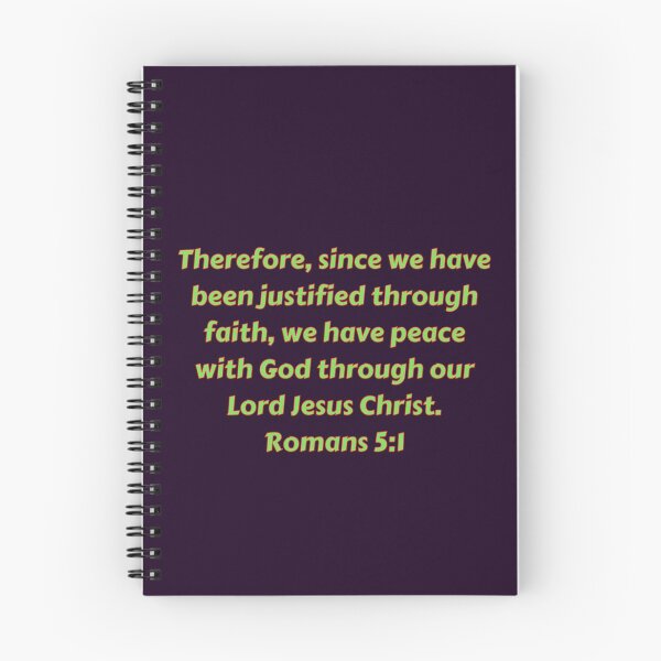 Item preview, Bible Verse Romans 5:1 designed and sold by Prayingwarrior.