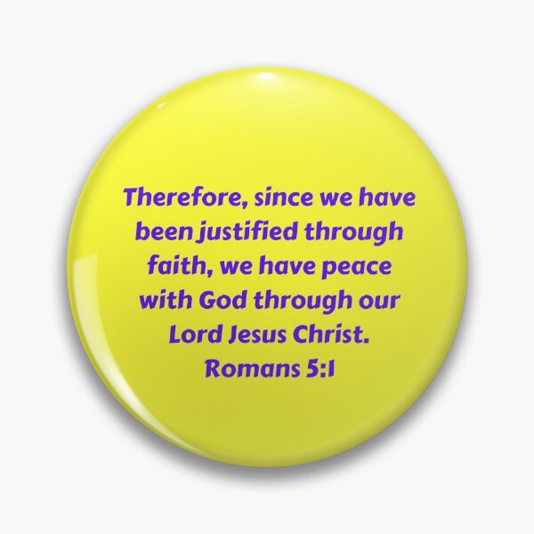 Item preview, Bible Verse Romans 5:1 designed and sold by Prayingwarrior.