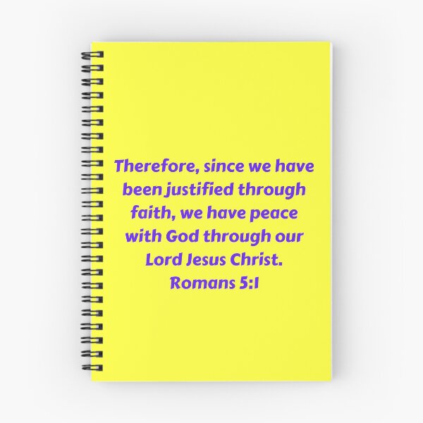 Item preview, Bible Verse Romans 5:1 designed and sold by Prayingwarrior.