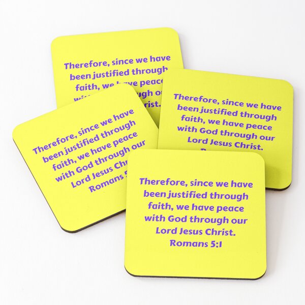 Item preview, Bible Verse Romans 5:1 designed and sold by Prayingwarrior.