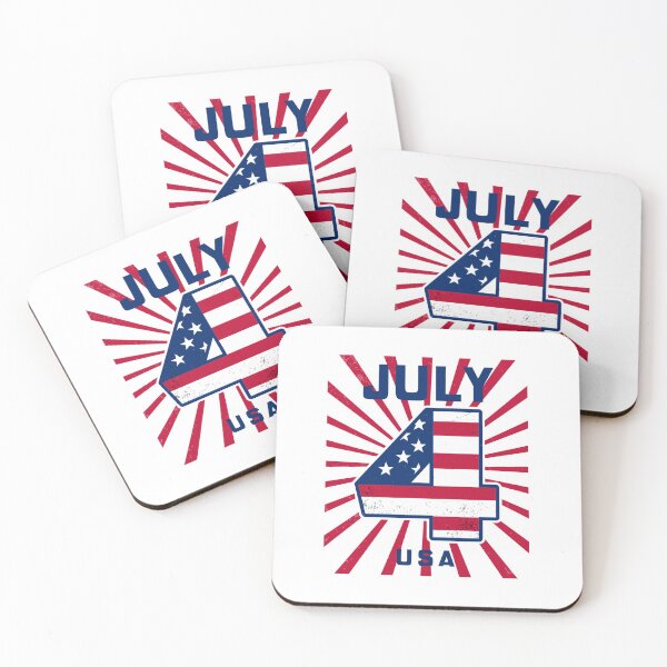 Item preview, Fourth of July USA 4 Flag Design designed and sold by Eleven-K.
