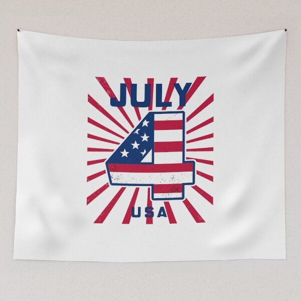 Item preview, Fourth of July USA 4 Flag Design designed and sold by Eleven-K.