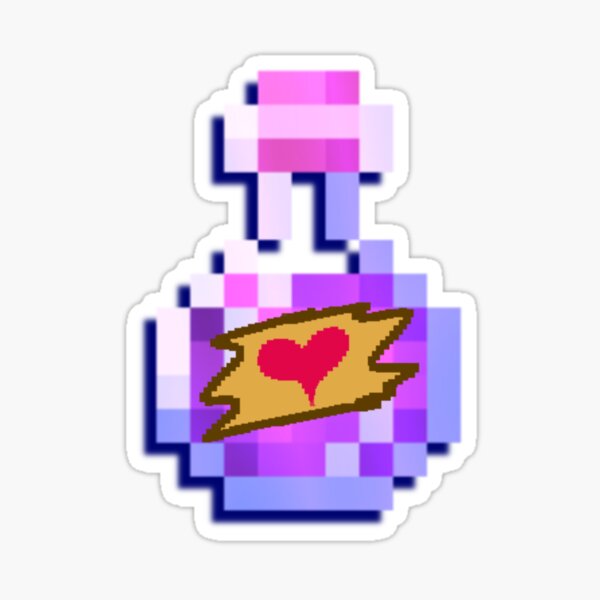 Sunset swirl minecraft potion bottle Sticker for Sale by xBabyBunnyx