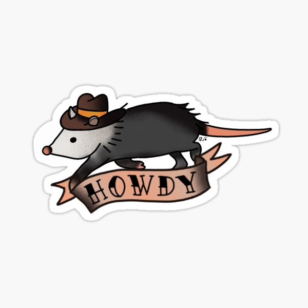Item preview, Cowboy Opossum  designed and sold by Catakemiettv.