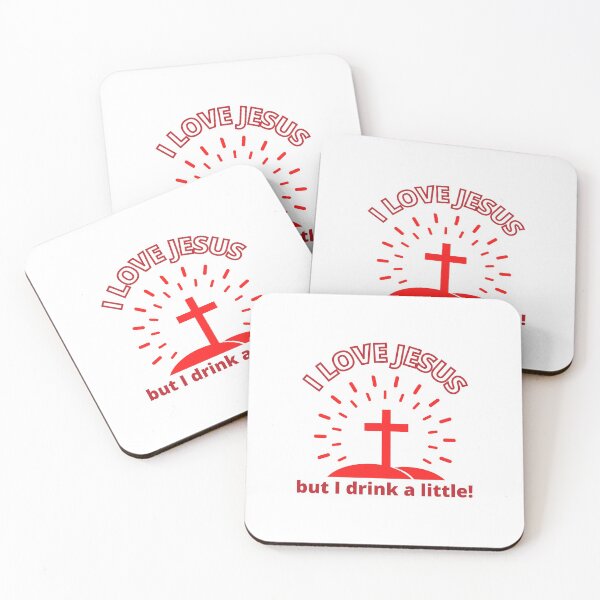 Item preview, I Love Jesus But I Drink A Little Praise Jesus Forgive Me Funny designed and sold by CBCreations73.