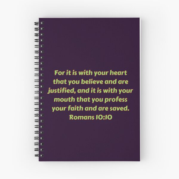 Artikelvorschau, Bible Verse Romans 10:10 entworfen und verkauft von Prayingwarrior.