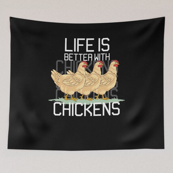 Item preview, Life Is Better With Chickens Funny Farm Chicken Pet Farming designed and sold by ChromanautMerch.