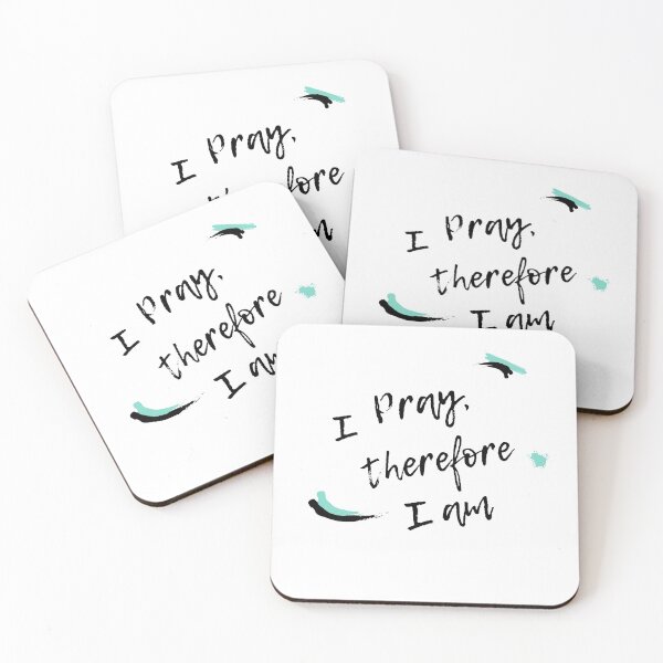 Item preview, I Pray therefore I am Christian Art designed and sold by missionbear.