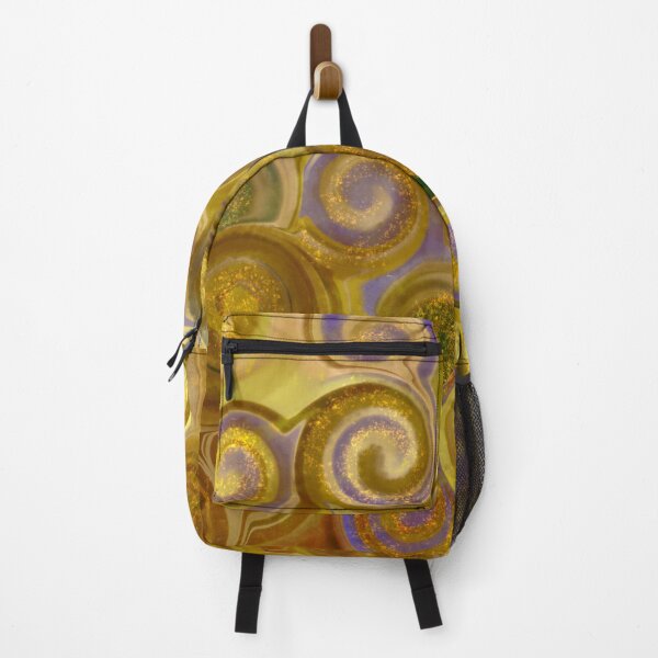 Item preview, abstract golden waves designed and sold by MabelGtz.