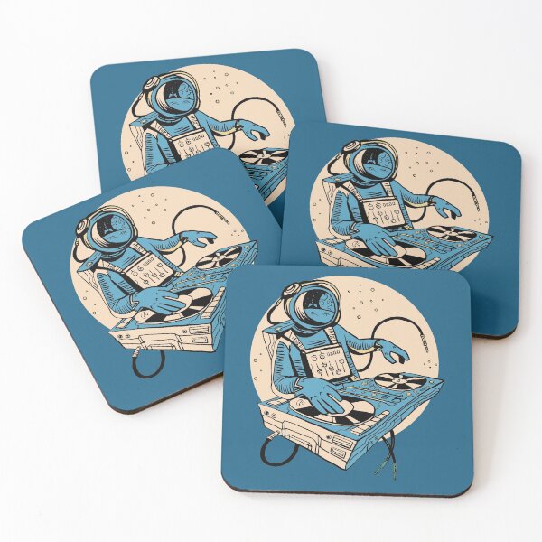 Item preview, Astronaut DJ Spinning in Outer Space designed and sold by SLAG-Creative.