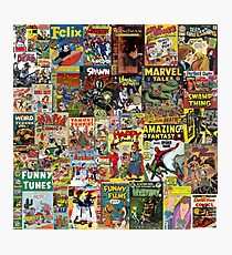 Comic Book Cover Collage Photographic Print