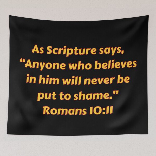 Item preview, Bible Verse Romans 10:11 designed and sold by Prayingwarrior.