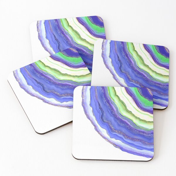 Item preview, Blue slice agate designed and sold by MabelGtz.