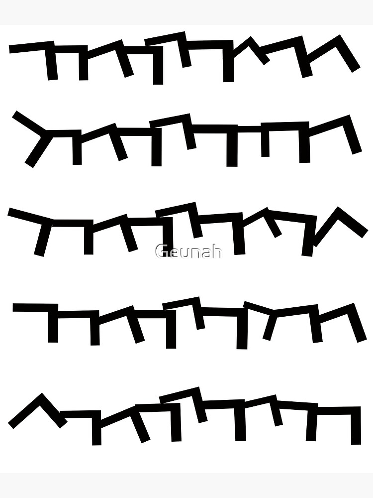 a-korean-letter-pattern-poster-for-sale-by-geunah-redbubble