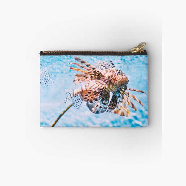 Item preview, Proud Pterois Splashing in Crystal Clear Blue Water - A Thai Aquatic Dream in Hot Summer Day designed and sold by sthNnth.