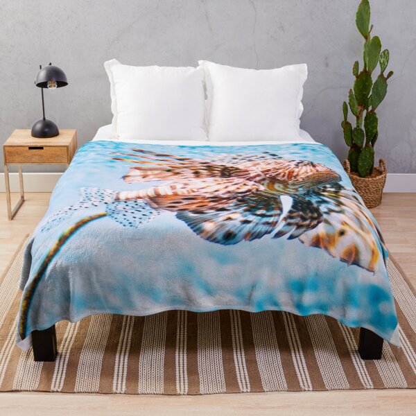 Item preview, Proud Pterois Splashing in Crystal Clear Blue Water - A Thai Aquatic Dream in Hot Summer Day designed and sold by sthNnth.