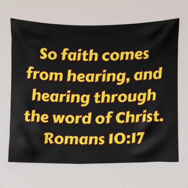 Item preview, Bible Verse Romans 10:17 designed and sold by Prayingwarrior.