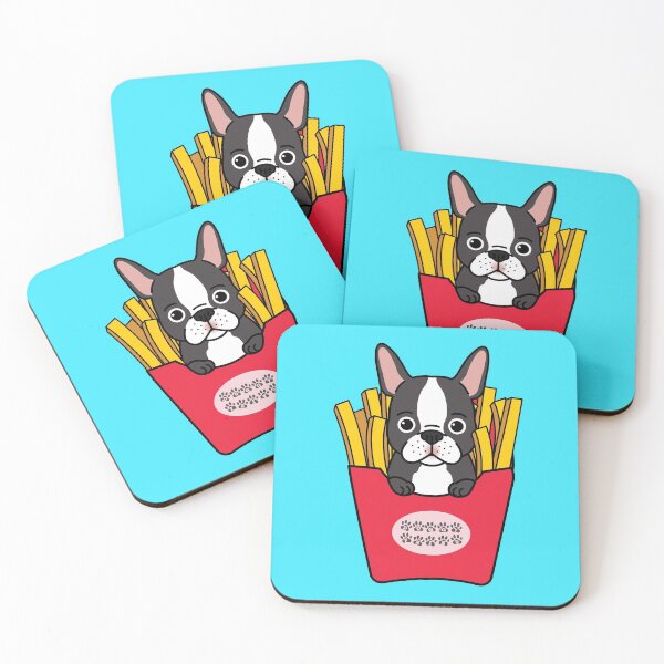 Item preview, Cute Doggy And French Fries designed and sold by OwlCanvas.