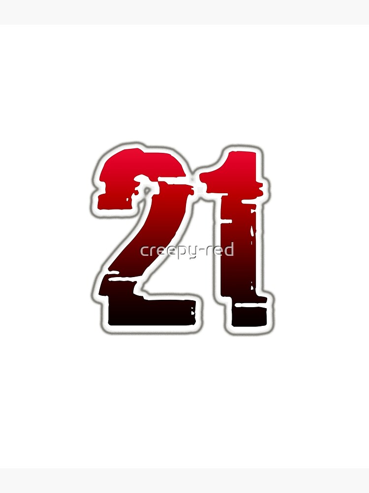 Creepy Red Number 21 Poster For Sale By Creepy Red Redbubble Creepy Red Number 21 Poster For Sale By Creepy Red Redbubble