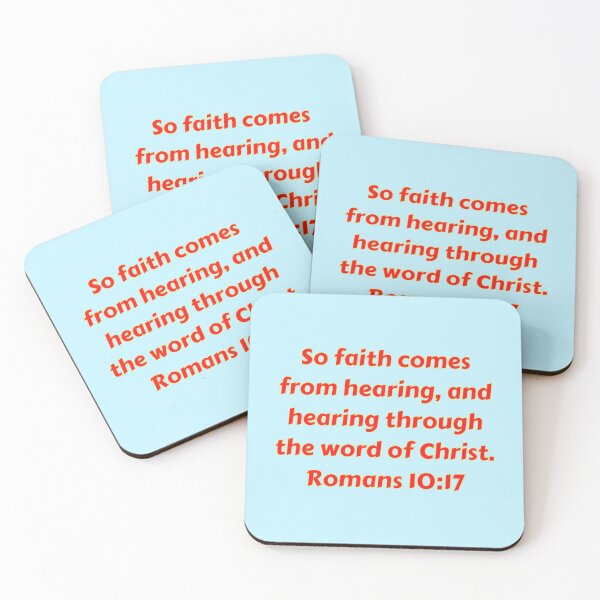 Artikelvorschau, Bible Verse Romans 10:17 entworfen und verkauft von Prayingwarrior.
