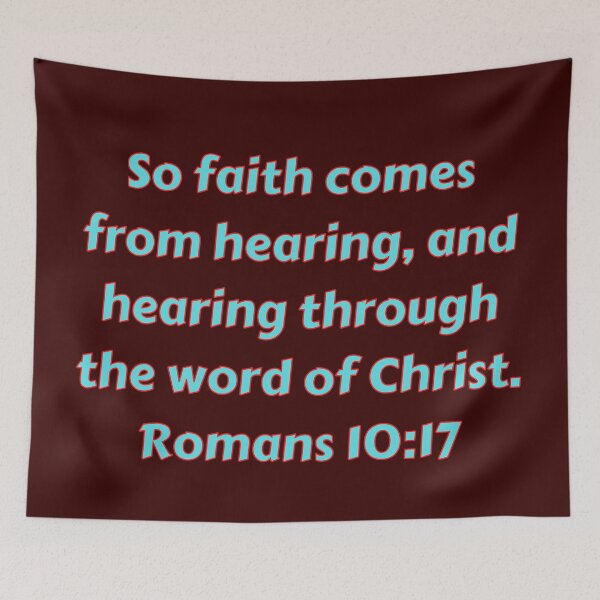 Item preview, Bible Verse Romans 10:17 designed and sold by Prayingwarrior.