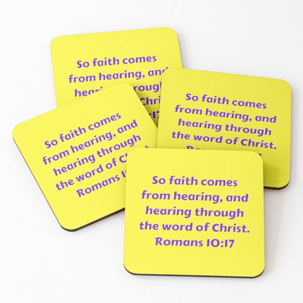 Item preview, Bible Verse Romans 10:17 designed and sold by Prayingwarrior.