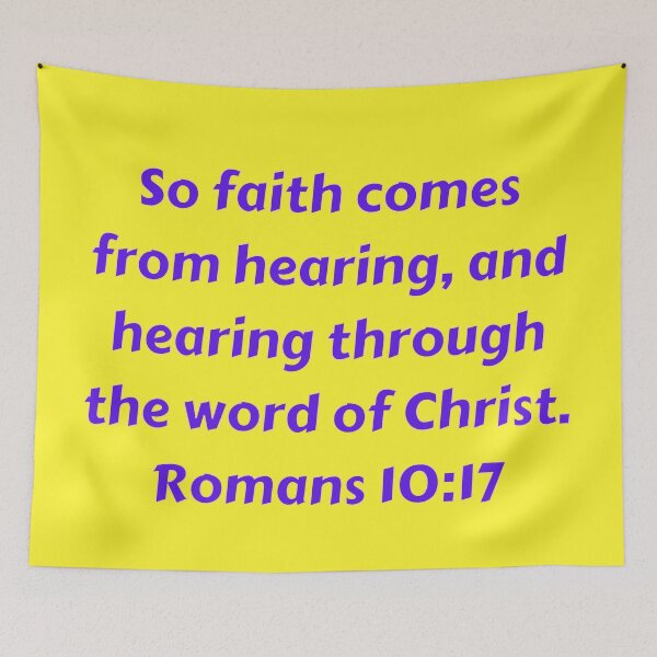 Item preview, Bible Verse Romans 10:17 designed and sold by Prayingwarrior.