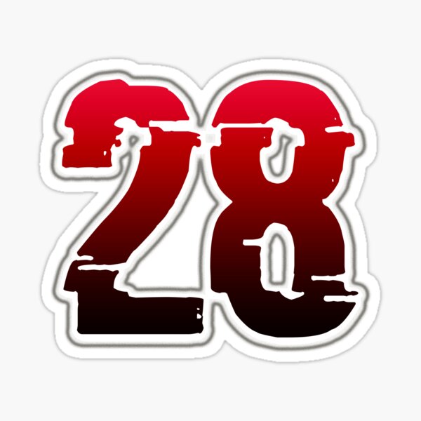 JD Martinez #28 Jersey Number Sticker for Sale by StickBall