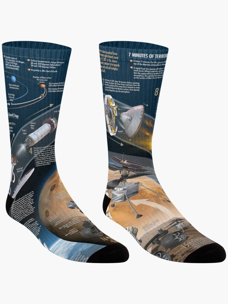 Thumbnail 3 of 5, Socks, Mars Perseverance Rover designed and sold by Tony Bela.