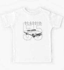 1955 Classic Vintage American Car Kids Tee