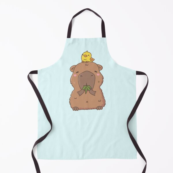 Item preview, Cute Capybara with Yellow Bird Doodle designed and sold by rustydoodle.