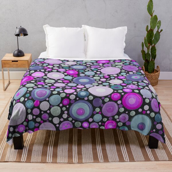 Item preview, Touch Me - Purple, Magenta & Aqua  designed and sold by Amy Diener.