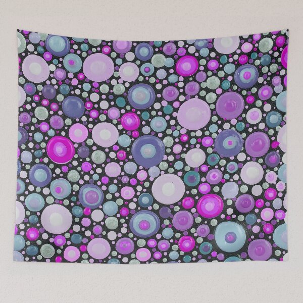 Item preview, Touch Me - Purple, Magenta & Aqua  designed and sold by Amy Diener.