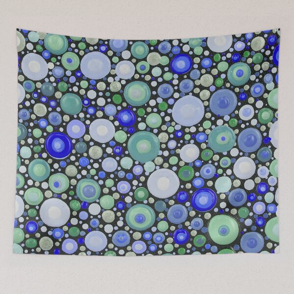 Item preview, Touch Me - Blue & Green designed and sold by Amy Diener.