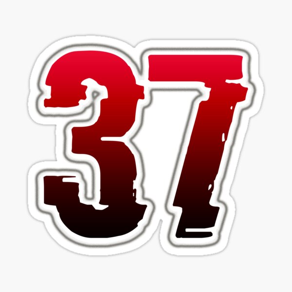 creepy-red-number-37-sticker-for-sale-by-creepy-red-redbubble