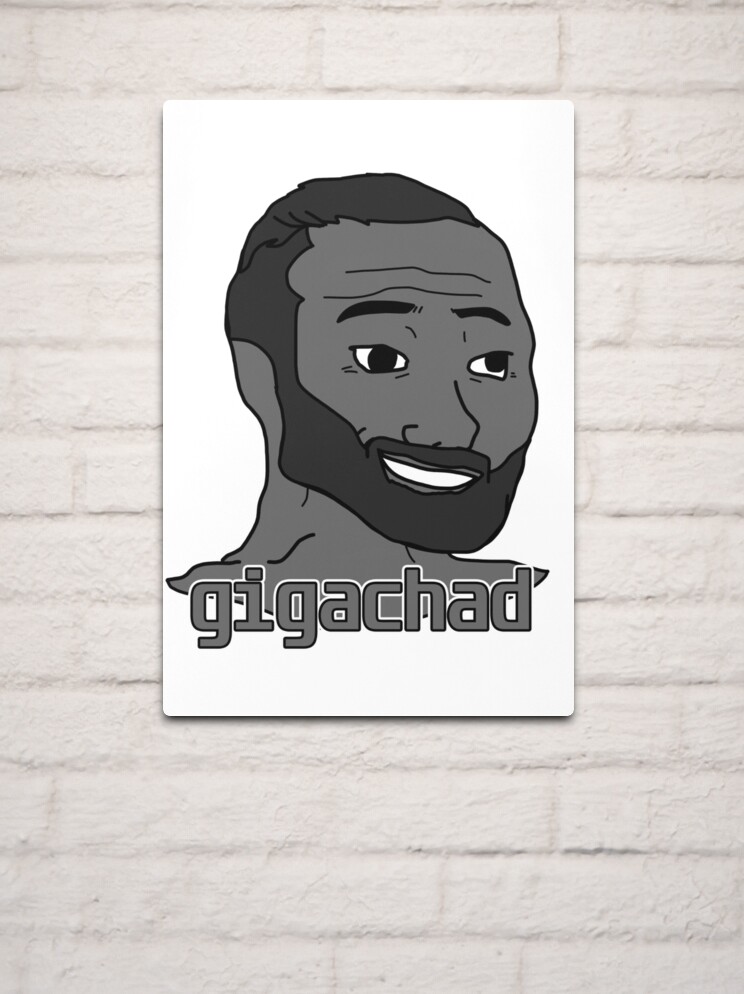 Giga Chad smiling by Sr-vinnce, Redbubble in 2023