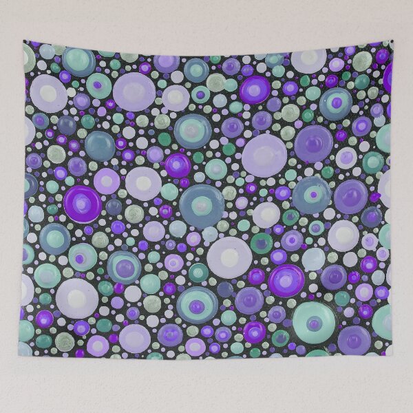 Item preview, Touch Me - Purple & Teal designed and sold by Amy Diener.