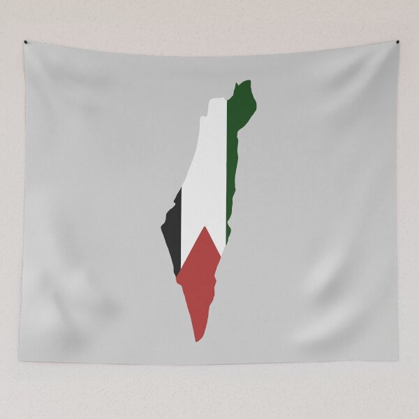 Item preview, Palestine flag map designed and sold by Budoorsaeedoo.