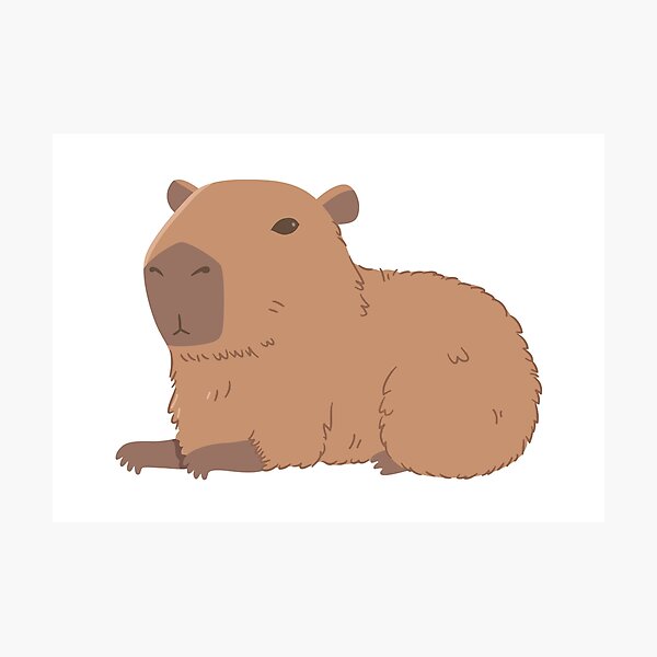 Item preview, Classic Capybara Resting designed and sold by rustydoodle.