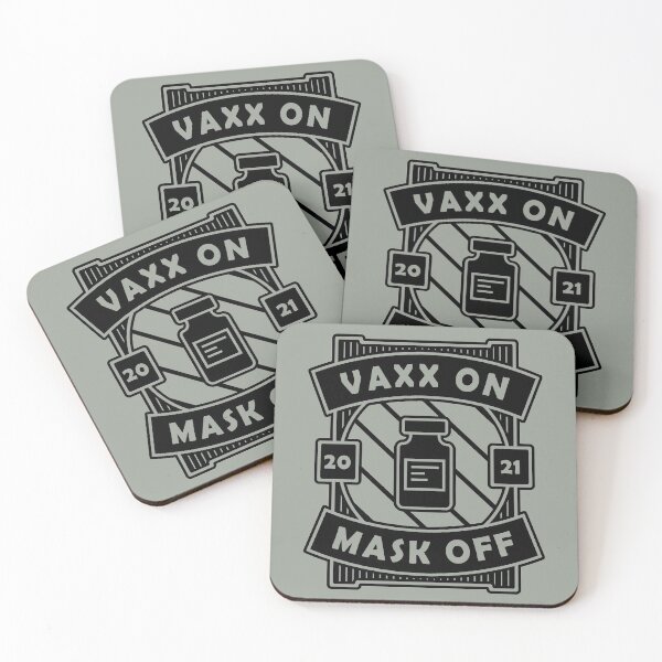 Item preview, Vaxx On Mask Off - Funny Vaccine Motivation (Black Design) designed and sold by DrawingBoard.