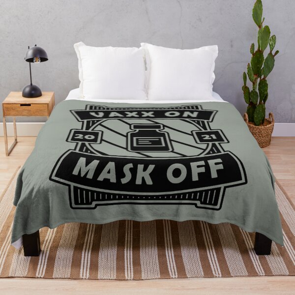 Item preview, Vaxx On Mask Off - Funny Vaccine Motivation (Black Design) designed and sold by DrawingBoard.