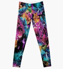 Cosmic Space Flowers Leggings
