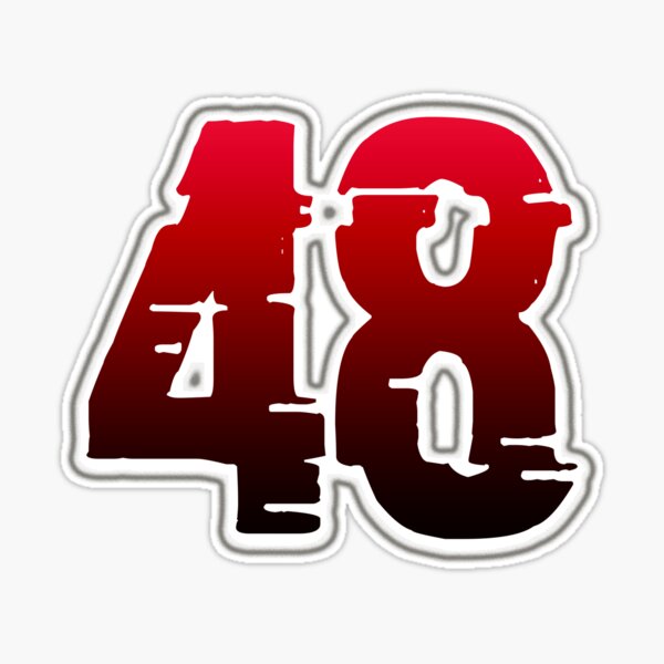 RED M&M DECAL / STICKER 48